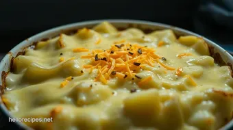 Easy Creamy Scalloped Potatoes in Oven: A Comfort Food Classic recipe card