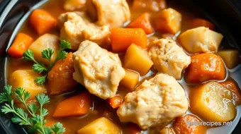 Crock Pot Chicken Stew - Cozy Comfort Food recipe card