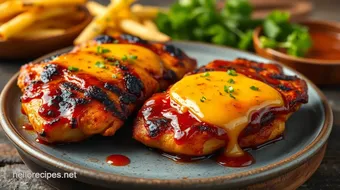 Grilled BBQ Chicken Cheese Delight