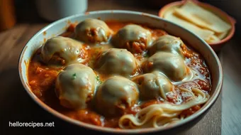 My Grandmother's Lipton Soup Mix Meatball Casserole: Easy Comfort recipe card