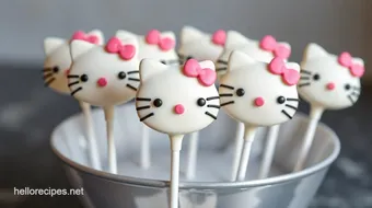 Make Adorable Hello Kitty Cake Pops Fast recipe card