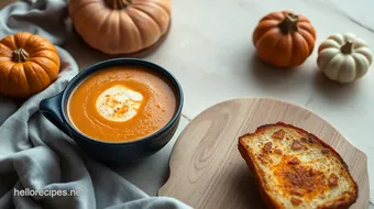 Make Spicy Pumpkin Soup with Grilled Cheese