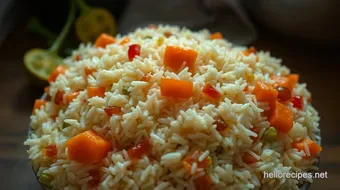 Easy One-Pot Savory Vegetable Rice in the Rice Cooker Instant Pot recipe card
