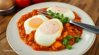 Poached Eggs in Spicy Tomato Sauce