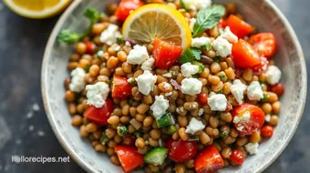 Quick Lemony Lentil Salad with Feta Flavor