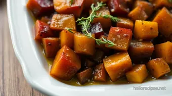 Easy & Savory Roasted Golden Beets with Thyme - A Family Favorite recipe card