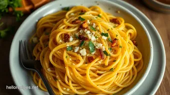 Easy & Savory Spaghetti Squash Delight: My Go-To Herb-Glazed Recipe recipe card