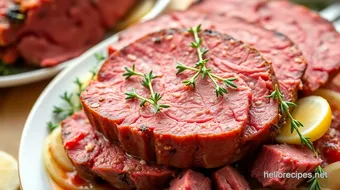 Slow Cooked Corned Beef with Fresh Thyme