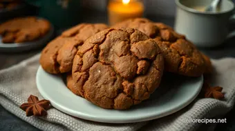 Spicy-Sweet Ginger Molasses Cookies: A Cozy Baking Delight recipe card