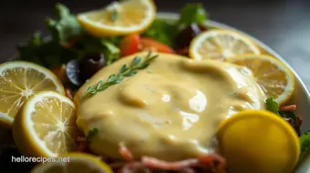 Zesty Lemon Dijon Salad Dressing: A Quick & Tangy Delight recipe card