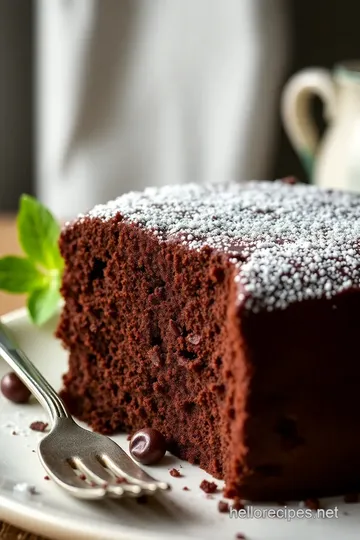 1920 s Chocolate Cake Recipe presentation