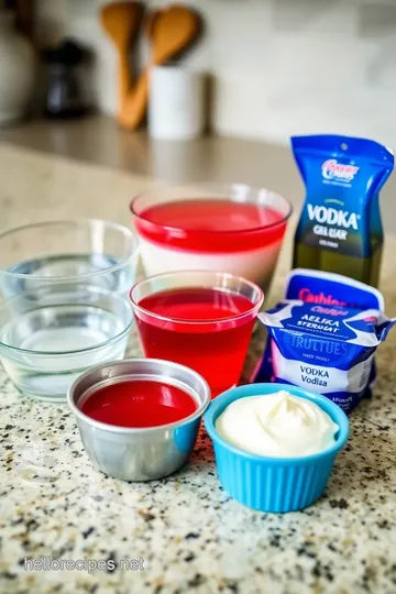 4th of July Jello Shots ingredients