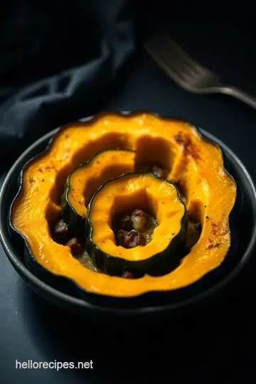 Acorn Squash Delight: Oven-Roasted Perfection presentation