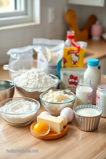 Adorable Hello Kitty Cakes: Sweet Treats for Any Occasion ingredients