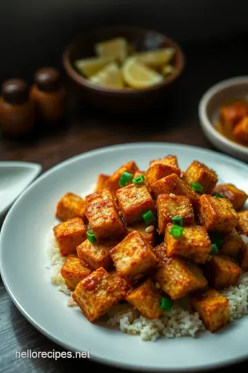 Air Fryer Crispy Tofu: A Golden Crunchy Delight presentation