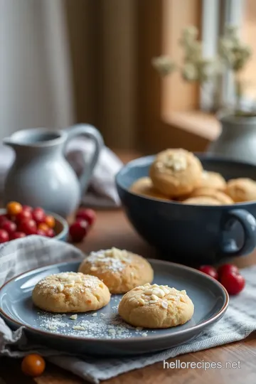 Quick Almond Linzer Cookies presentation