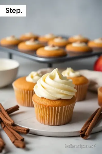 Bake Apple Cider Cupcakes with Spiced Frosting steps