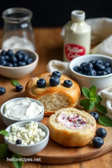 Deliciously Soft Blueberry Cream Cheese Babka ingredients