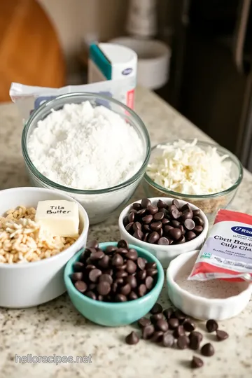 Gluten-Free Hello Dolly Bars ingredients