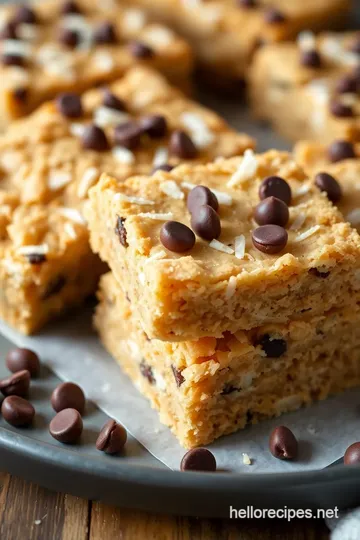 Gluten-Free Hello Dolly Bars presentation