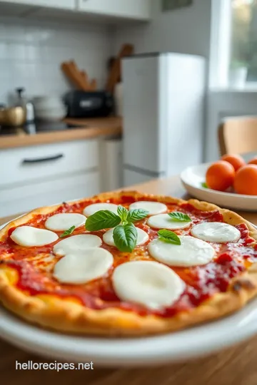 Fresh Mozzarella Slices Pizza steps