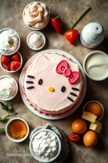 Hello Kitty Cake Recipe ingredients