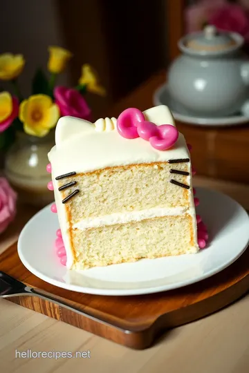 Hello Kitty Cake Recipe presentation