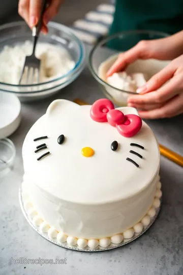 Hello Kitty Cake Recipe steps