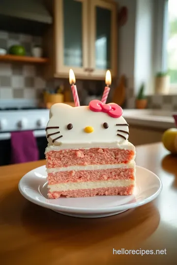 Hello Kitty Birthday Cake steps