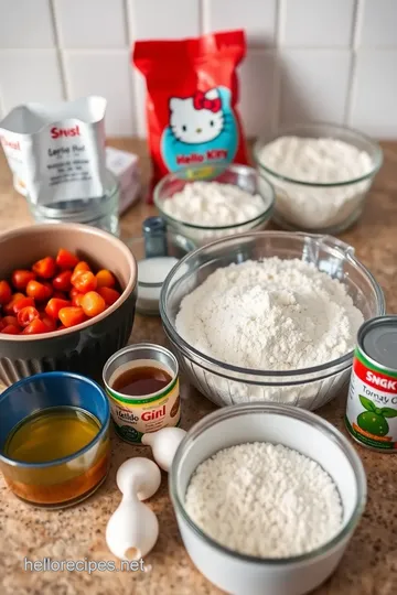 Hello Kitty Island Adventure Pizza Recipe ingredients