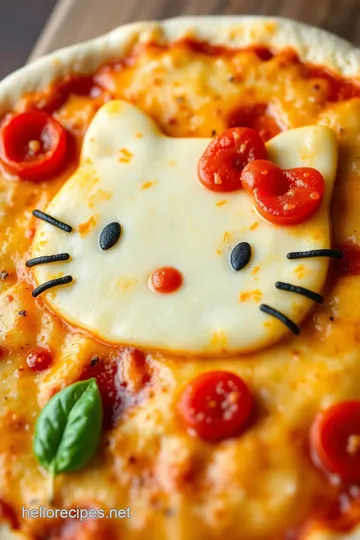 Hello Kitty Island Adventure Pizza Recipe presentation