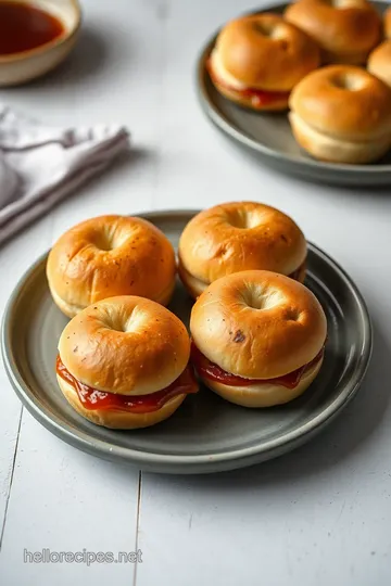 Bake Mini Bagel Breakfast Sliders steps