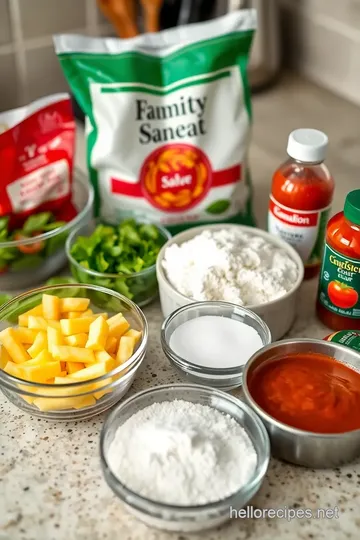 Classic Fresh Mozzarella Pizza ingredients