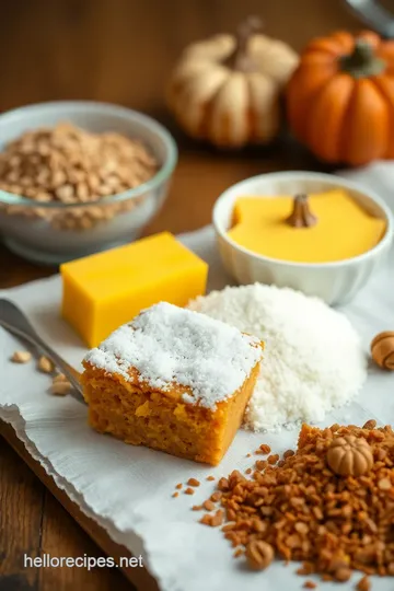 Bake Gluten-Free Pumpkin Squares for Fall ingredients