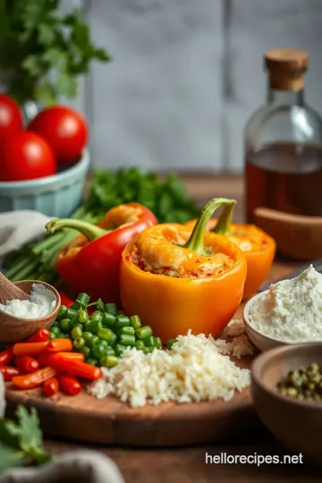 Cheesy Nacho Beef Stuffed Peppers ingredients