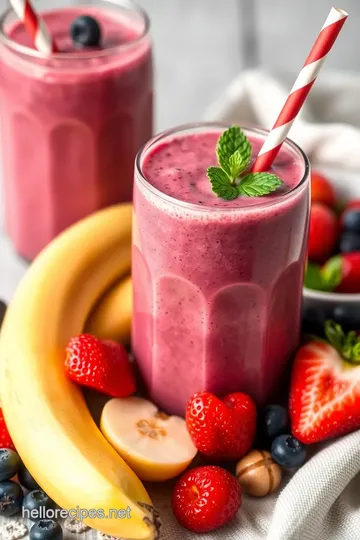 Berry Smoothie presentation