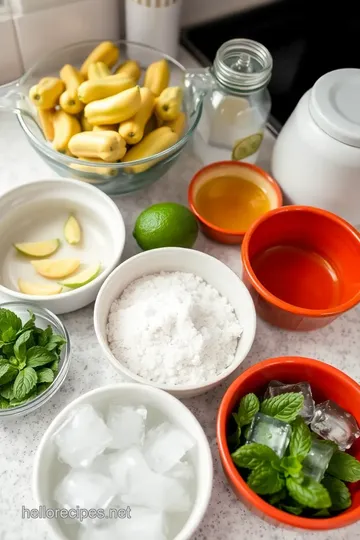 Thai Style Fresh Longan Juice ingredients