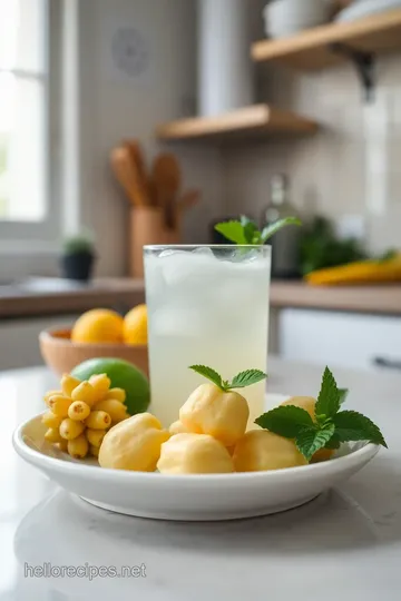 Thai Style Fresh Longan Juice steps