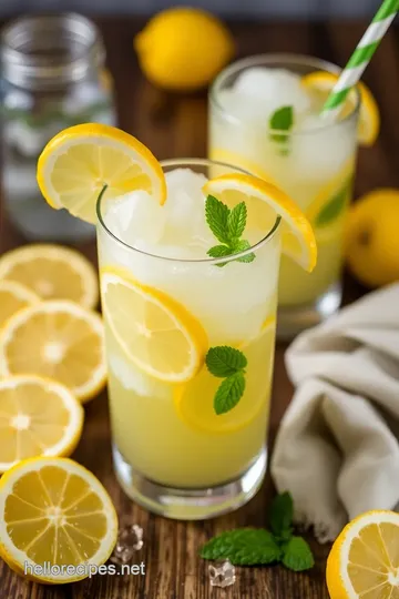 New Orleans Style Meyer’s Fresh Frozen Lemonade presentation