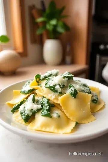 Spinach Ricotta Ravioli steps