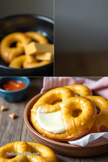 Boiled Cheese Pretzels with Sweet Filling steps