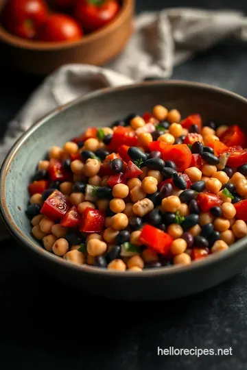 Bright and Flavorful Bean Salad presentation