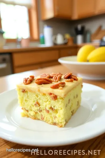 Butter Pecan Praline Poke Cake steps