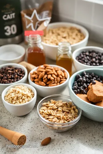 Chewy Chocolate Chip Granola Bars ingredients