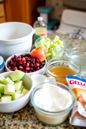 Fresh Cranberries Apples Celery Jello ingredients