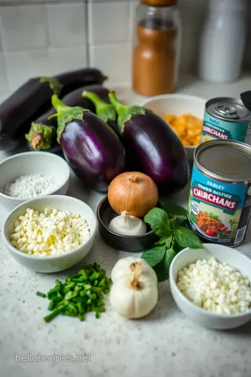 Classic Baked Eggplant Parmesan: A Cheesy Delight ingredients