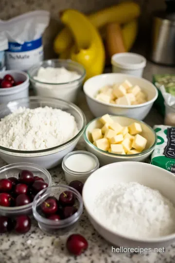 Classic Cherry Pie with Flaky Crust ingredients