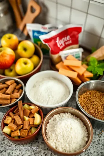 Classic Easy Apple Crisp – Warm & Crunchy Autumn Dessert ingredients