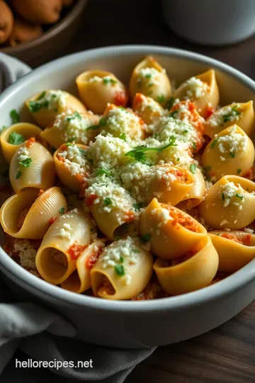 Classic Italian Stuffed Shells: A Comforting Culinary Hug presentation