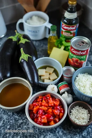 Classic Roasted Eggplant Parmesan Delight ingredients